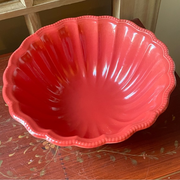 Vintage Cerutil Stoneware Large Scalloped Fluted
Serving Bowl Portugal 10.5* - Picture 4 of 16